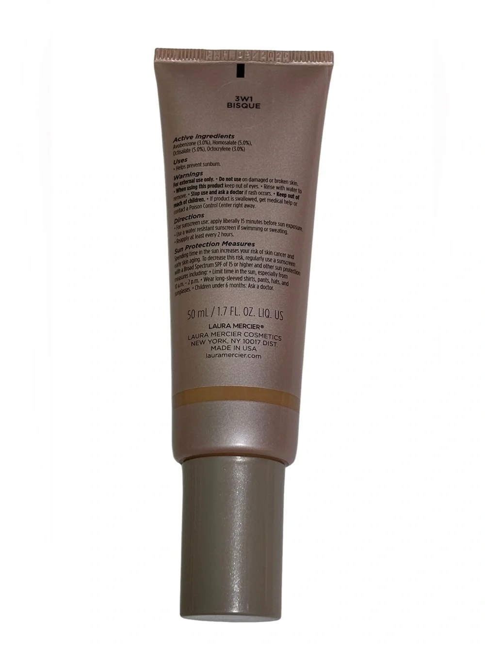 NIB Laura Mercier Tinted Moisturizer Light Revealer in 3W1 Bisque Exp. 9/26